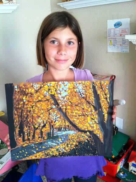 img_2405.jpg - Kayla is taking art lessons.  Here is one of her awesome paintings!