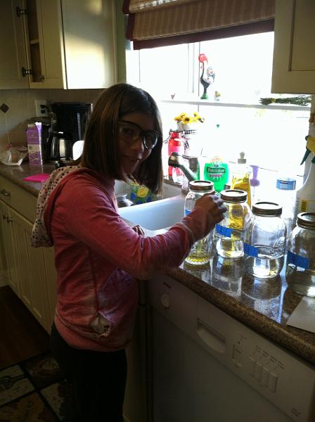 img_2781.jpg - Kayla working on her science fair project