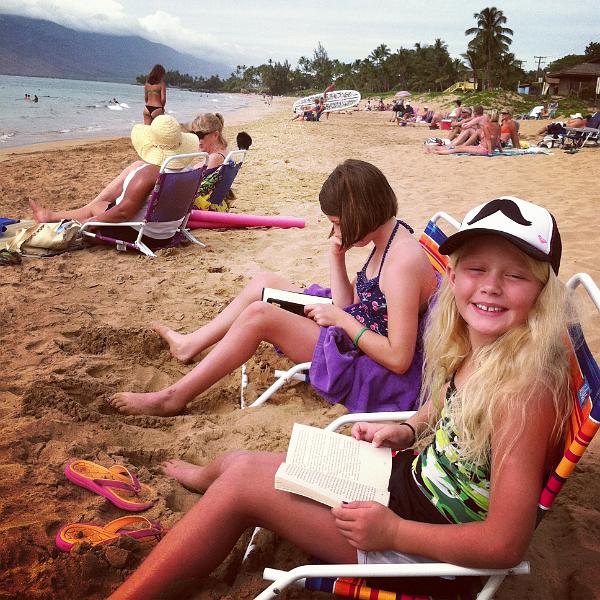 img_2018.jpg - Lounging on the beach in Kihei, Maui