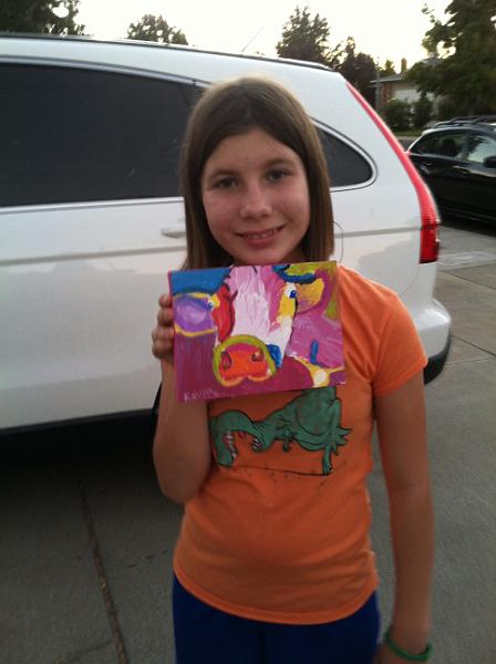 img_3459.jpg - Kayla's "Rainbow Cow" painting