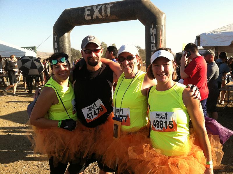 img_1925.jpg - Mary and her crazy friends getting ready for the Tough Mudder